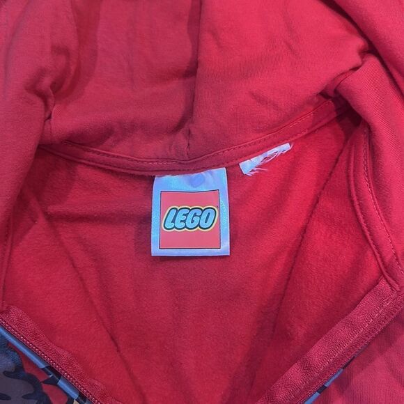 Red Ninja Hoodie with Sword Design 10/12 (3700) - Picture 3 of 4